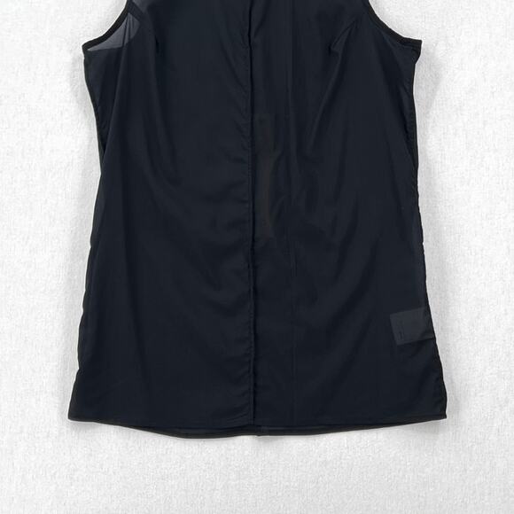 KSUBI Stretch Chiffon Tank Top Womens Medium Black Silk Blend Semi Sheer NEW - Picture 6 of 13